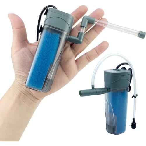 Aquarium Filter Air Increase Submersible Power Internal Filters External Aquarium Fish Tank Filter Pump Accessories 5w 220v-240v