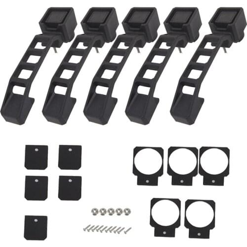 Front/Rear Driver/Penger Side Tailgate Door Handles for Jeep Wrangler JK 2007-2017 4 Door