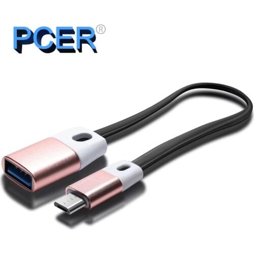 PCER Micro USB OTG Cable Adapter for Xiaomi Redmi Note 5 Micro USB Connector For Samsung S6 Tablet Android USB 2.0 OTG Adapter