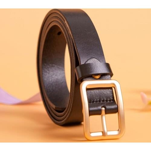 100% Genuine Leather Belts for Women first Layer Cowskin Woman Belt Female Vintage Pin Buckle Strap Jeans