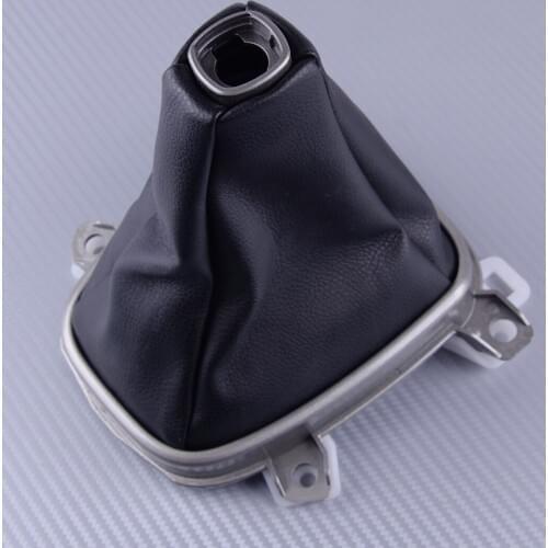 Manual Transmission Shift Gear Lever Frame Boot Cover Black PU Car dust-proof Fit for Honda Accord 2008 2009 2010 2011 2012 2013