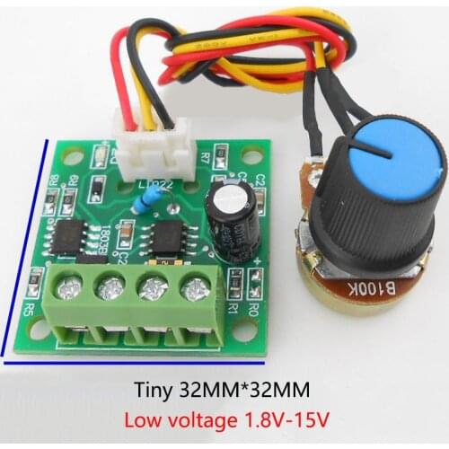 PWM DC Motor Regulator Low Voltage 1.8v 3v 5v 6v 12v Motor Driver Speed Controller Module Current Control Output 0-2A DIY YZ