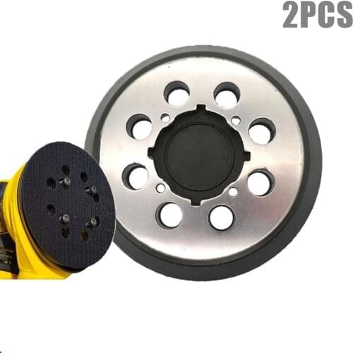 2pcs For Dewalt Sanding Pad 5Inch/125mm 8 Holes Hook And Loop Abrasive Disc DWE6421 DWE6421K DWE6423 Sander Backing Pad