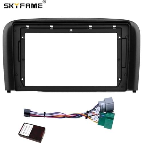 SKYFAME Car Frame Cable CANBUS For VOLVO S80 2004 2005 2006 Android Big Screen Dash Panel Frame Fascia