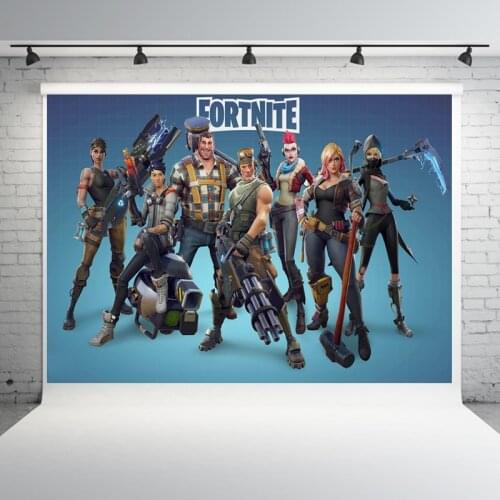 150*150 Cm Genuine Fortnite Party Birthday Background Cloth Game Figure Wall Backdrop Decoration Wallpaper Accessories Kids Gift