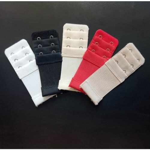4Pcs/Lot Newly Women Bra Extender 3 Rows 2 Hooks Elastic Adjustable Lengthen Clasp for Underwear Drop Shipping