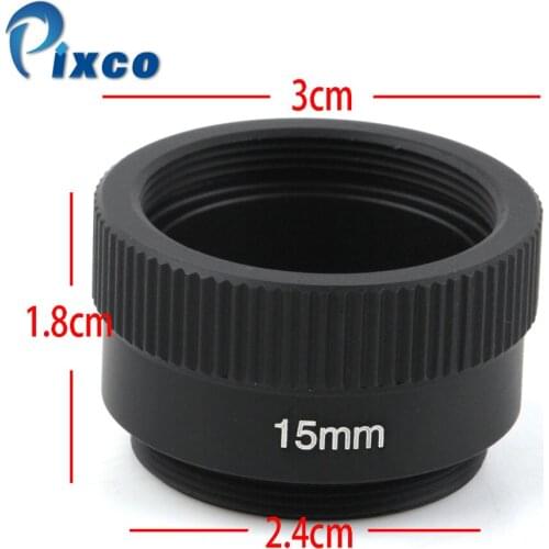Pixco 15mm C-CS Mount Lens Adapter Ring Extension Tube for CCTV Security Camera