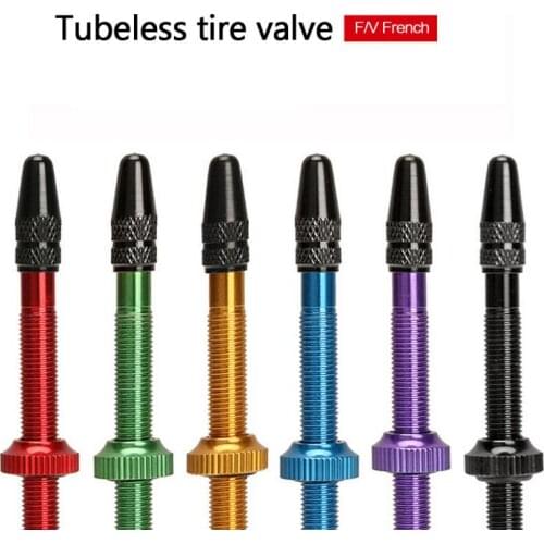 Bicycle Vacuum Gas Nozzle Bike Valve Aluminum Alloy Vacuum Extension Nozzle Tubeless French Valve Tube Tool Bicycle Accessories