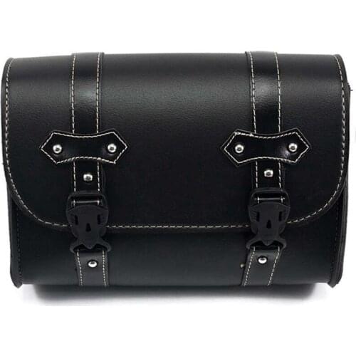 Universal Motorcycle Saddlebag Model Side PU Leather Luggage Saddle bag Storage Tool Pouch For Harley Sportster XL883 XL1200