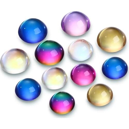 XiChuan 10pcs Round Rhinestone Best Glass Crystal AB Sew On Stones Spacer buttons for Garment Jewelry Top Quality Crystal