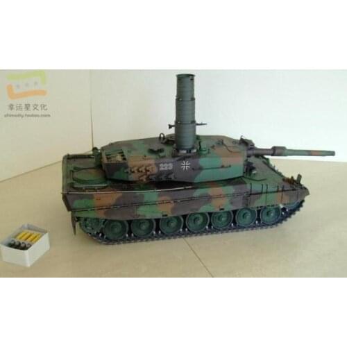 1:16 Leopard 2A4 Main Battle Tank Military Model 3D Paper Model DIY Handmade Paper Mould Display Toy