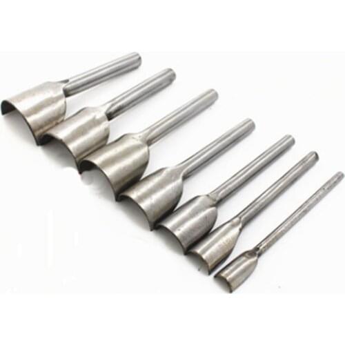 10/15/20/25/30/35/40/45/50mm Half Arch Semicircle Leather Punch Craft Hole Punching Tool Belts Trim
