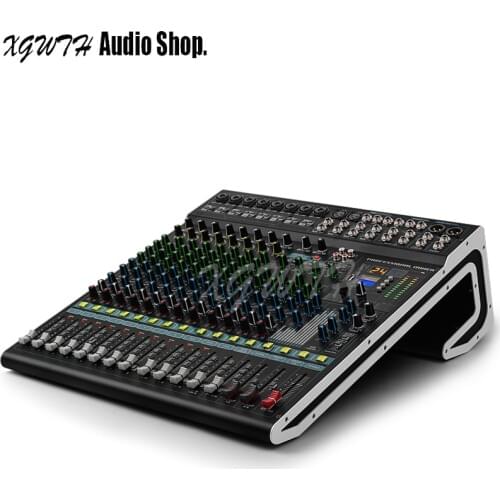 16 Channel Bluetooth Mixer USB Stage Karaoke Conference Wedding 24 BIT Digital Effects Processor Microphone Mixing Console