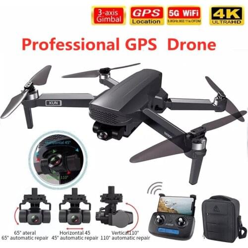 2021 NEW Professional 4K HD 3-Axis Gimbal Camera Remote Control Toys Foldable RC Quadcopter Drones Outdoor Toys GPS Drone