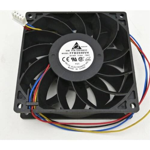 Delta Electronics FFB0948VH 7B01 DC 48V 0.26A 92x92x25mm 4-wire Server Cooling Fan