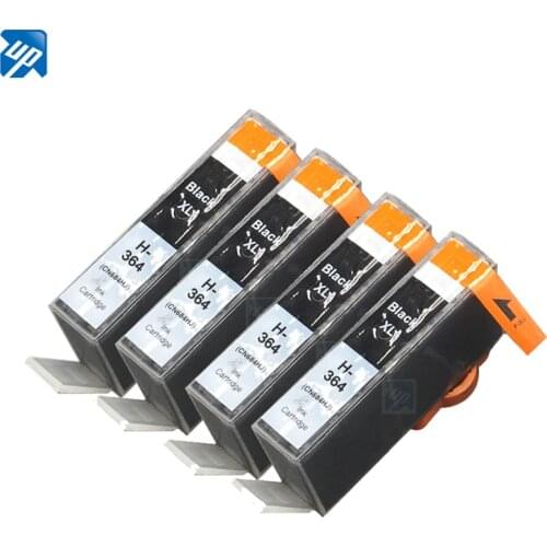 UP 4 x black compatible ink cartridge for HP364 364 XL for hp 3070A 3520 3522 4620 4622 5511 5512 5514 5515 5520 5522 5524 6515