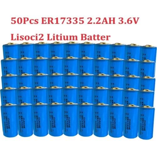 50PCS 3.6V 17335 ER17335 CR123A 2200mah lithium battery CR123A 16340 Li-ion lithium batteries 3.6V 17335 flashlight battery
