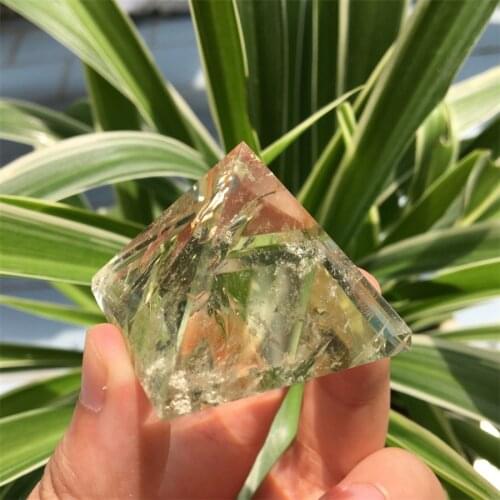 60g NATURAL Citrine Quartz Crystal Pyramid Healing