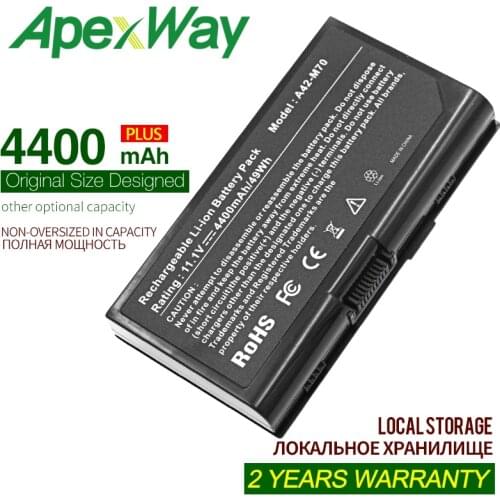 ApexWay 4400MAH Battery for ASUS A32-F70 A32-M70 G71 G71G G71GX G71V G71VG G72 G72G G72GX G72V F70 F70S F70SL L0690LC L082036