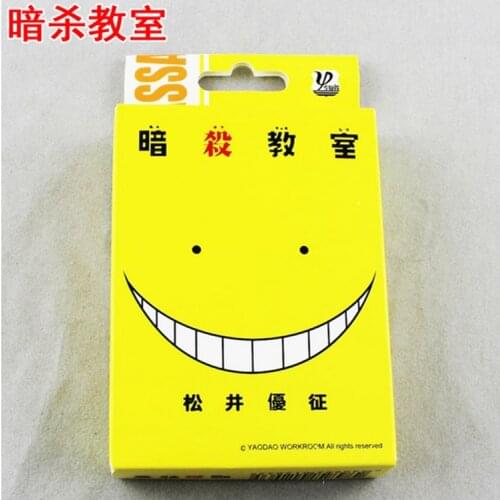 Anime Assassination Classroom Poker Cards Toy Cosplay Board Game Cards With Box Collection Gift