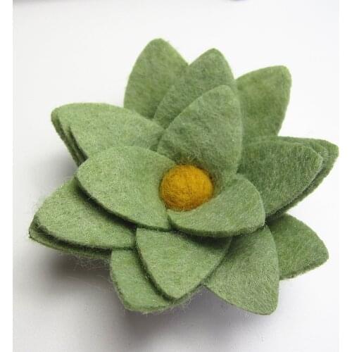 20PCS Non-woven fabric Felt flower DIY craft Succulent Plant Decoration Felt Flowers hair accessory