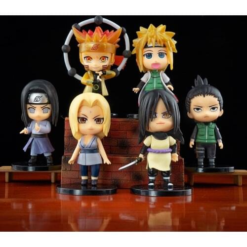 NARUTO Figure Anime Dolls Toy Shikamaru Tsunade Namikaze Minato Rikudousennin Modo Model 6 PCS toys birthday Christmas Gift