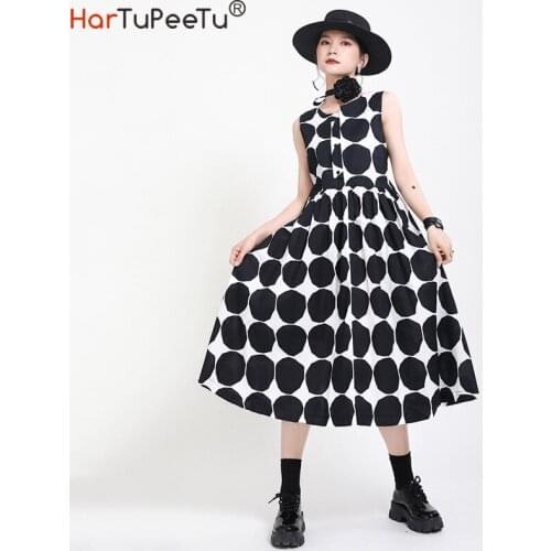 HARTUPEETU Summer Polka Dot Dresses