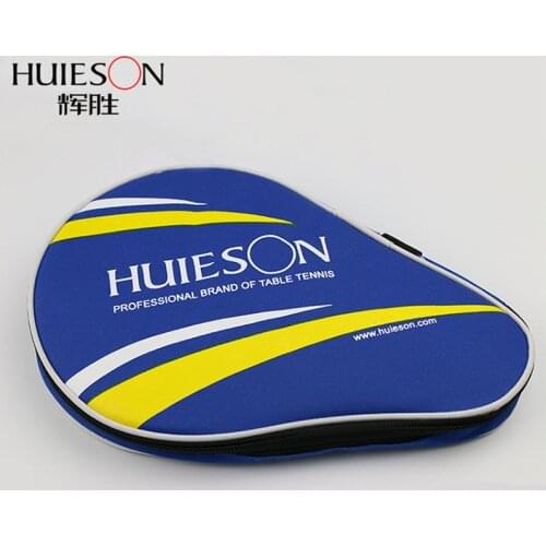 Huieson Super Size Gourd Shape Table Tennis Racket Container Bag for 2 Rackets and 3 Balls Big Capacity Table Tennis Case