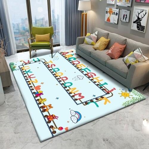 Carpet English Alphabet Games Play Baby Carpets For Childrens Rug Soft Floor New Safety Fashion Mat Kids Play Flannel Baby Mat