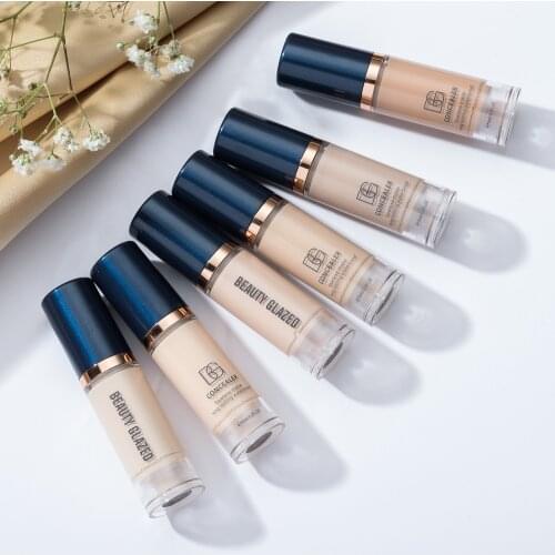 Beauty Glazed New 6 Colors Full Cover Liqui Concealer Base Makeup Eye Dark Circles Cream Face Corrector Waterproof Cosmetics