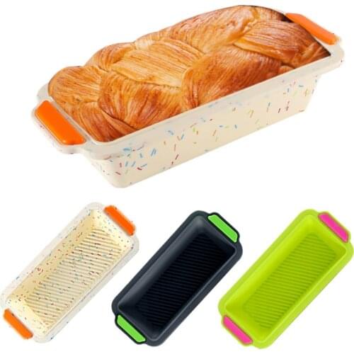 Kitchen Bread Cake Mold Tray Toast Dessert Cookie DIY Silicone Baking Accessories Pan Non-Stick Sugar Chocolate Bakeware Tool