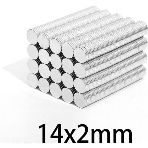 10-100PCS 14x2mm Neodymium Strong Magnets 14mmx2mm Permanent Round Magnet 14*2mm Powerful Magnetic Magnets Disc 14*2