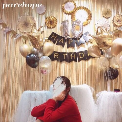 Matte Metallic Tinsel Foil Shimmer Curtain Birthday Party Photo Booth Backdrop Kids Unicorn Party Baby Shower Wedding Decoration