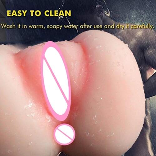 Men Masturbator Silicone Doll Realistic Vagina Pocket Pussy Sucking Cup Sex Toy