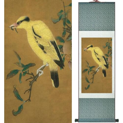 Oriolus painting Birds painting Chinese traditional art painting home decoration paintings No.32203
