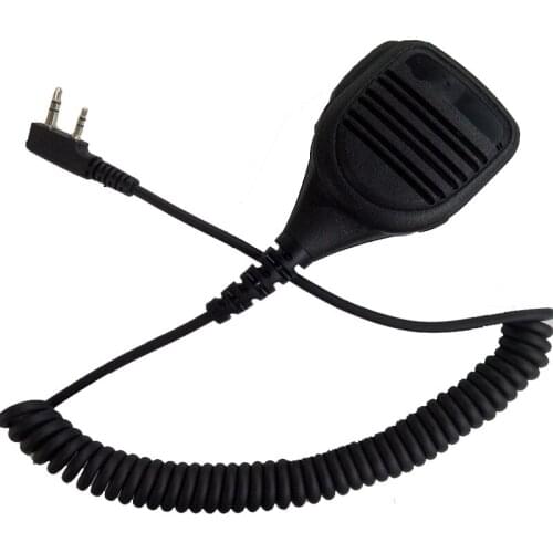 2 Pins Shoulder Speaker Mic Microphone PPT For Kenwood Baofeng BF-UV5R 888S UV-5R Portable Radio Walkie Talkie