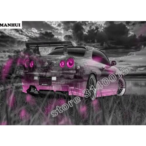 Full Diamond Embroidery Car 5D Diy Diamond Painting Full Drill Spuare Diamond Mosaic Home Decoration Paintings BAC022