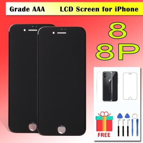 Grade AAA New LCD For iPhone 8 Plus 8P LCD Screen Replacement For iPhone 5S 6 8Plus LCD Display Digitizer Assembly Good 3D Touch