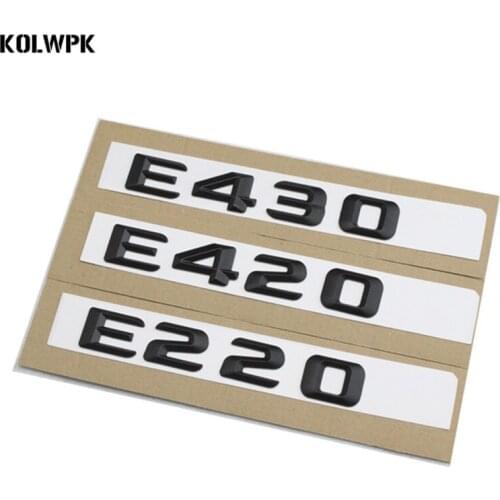 High quality ABS NEW Asian black for Mercedes Benz W124 W211 E-CLASS E220 E420 E430 Trunk Rear Emblem Badge Chrome Letters