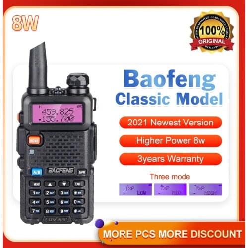 High Power radio baofeng uv-5r 8w Dual Band Walkie FM Transceiver UV 5R Portable Two Way Radio Amateur Ham CB Radio
