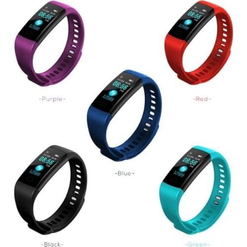 Y5 Smart Bracelet Wristband Fitness Tracker Color Screen Heart Rate Sleep Pedometer Sport Waterproof Activity Tracker for Samsun