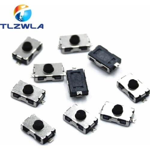 1000PCS 3*6*2.5 NO Micro Switch Normally Closed 3*6 SMD Touch Silica Gel Button Keys Interrupteur 4*6 NC Soft Button SMD 3x6x2.5