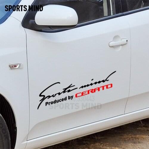 2 Pieces Customizable Reflective Automobiles car Sticker Decal Exterior Accessories Car Styling For kia cerato accessories