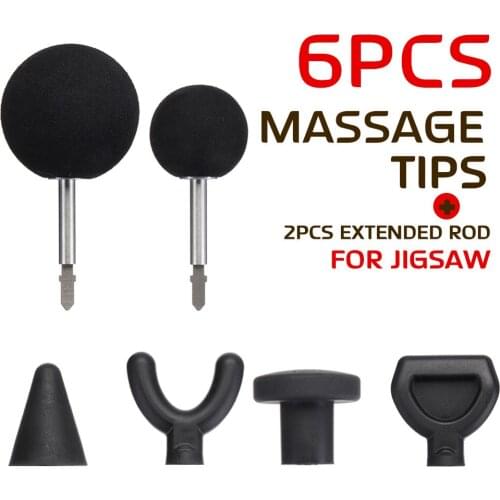 6pcs Back Adapter Attachment Massage Shoulder Tool EVA Muscle Relieve Pain Relief Body Massager Jigsaw Therapy Neck