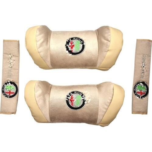 Alfa Romeo Beige Neck Pillow Set - Special Series