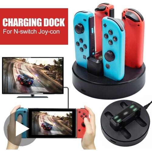 Controller For Nintendo Nintend Switch Joycon Joy Con Charging Dock Charger Docking Station Stand Base Portable Joyicon Gamepad