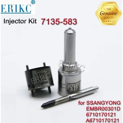 ERIKC 7135-583 Diesel Injector Repair Kits Valve 9308-625C Nozzle H374PBD G374 for SSANGYONG EMBR00301D 6710170121 A6710170121