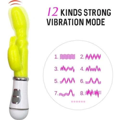 Sex Toys For Women 12 Frequency Clitoris Powerful Rabbit Magic Wand Fast Orgams Vibrators Couples G Spot Massage Eroticos Dildo