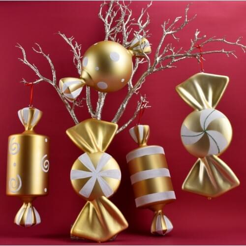 Festival decoration supplies golden 40CM painted candy ornaments wedding photography stage scene layout dress up ornaments