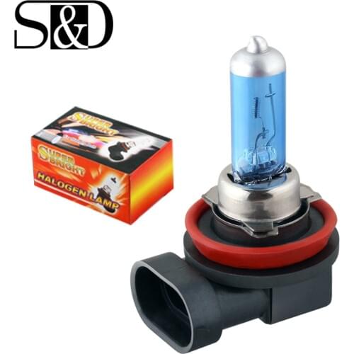 H8 35W Halogen Bulbs super white Headlights fog lamps light running Car Light Source parking 12V High Power D030